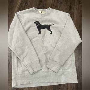 Men's black dog sweatshirt (XXXL)